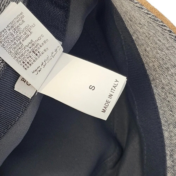 Brunello Cucinelli Bucket Hat Beaded Detail Denim Suede Size Small Authenticated - Picture 13 of 15